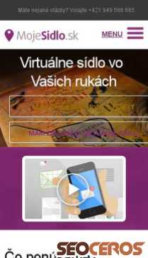 mojesidlo.sk mobil előnézeti kép