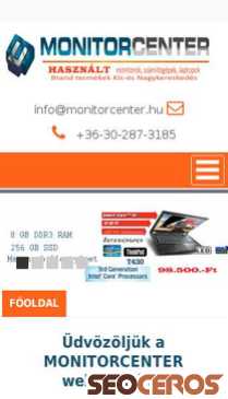 monitorcenter.hu mobil प्रीव्यू 