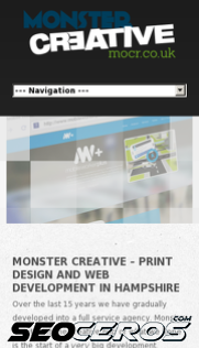 monstercreative.co.uk mobil obraz podglądowy