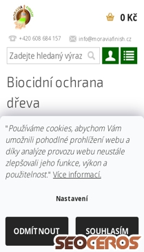 moraviafinish.cz/biocidni-ochrana-dreva mobil előnézeti kép