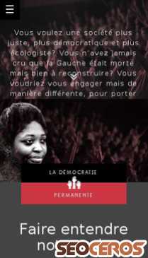 mouvementdupremierjuillet.fr mobil előnézeti kép