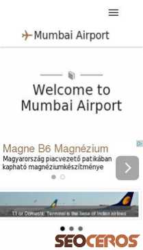mumbaiairport.com mobil previzualizare
