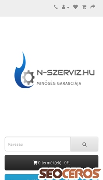 n-szerviz.hu mobil előnézeti kép
