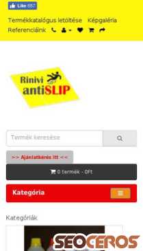 riniviantislip.hu mobil előnézeti kép
