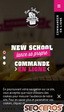newschooltacos.fr mobil előnézeti kép