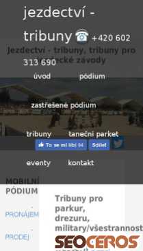 newtime.cz/Jezdectvi-tribuny.php mobil előnézeti kép