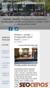 newtime.cz/prodej-podii-a-prislusenstvi.php mobil previzualizare