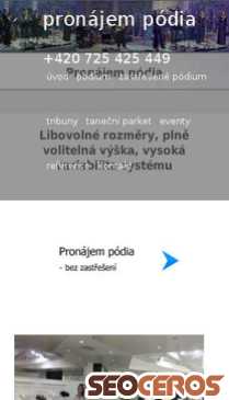 newtime.cz/pronajem-podia.php mobil anteprima