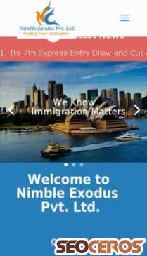 nimbleexodus.com mobil előnézeti kép