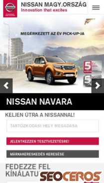 nissan.hu mobil preview