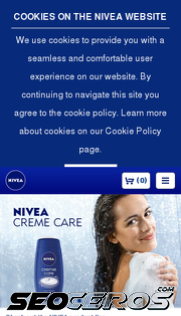 nivea.co.uk mobil előnézeti kép