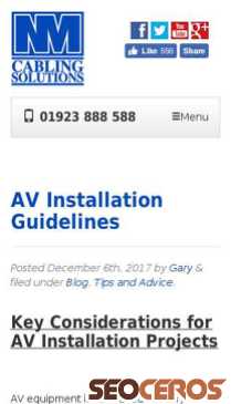 nmcabling.co.uk/2017/12/av-installation-guidelines mobil Vorschau