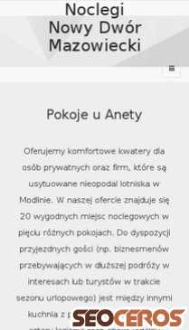 noclegiuanety.pl mobil vista previa