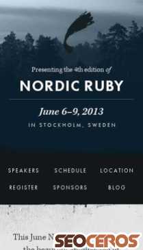 nordicruby.org mobil előnézeti kép