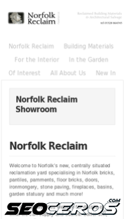 norfolkreclaim.co.uk mobil előnézeti kép