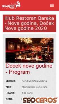 novagod.com/docek-nove-godine-beograd/klub-restoran-baraka.html mobil previzualizare