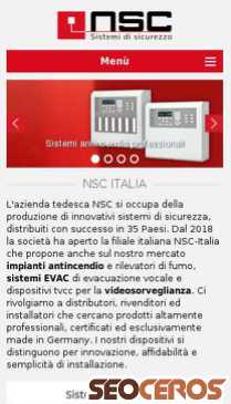 nsc-sistemisicurezza.it mobil Vista previa