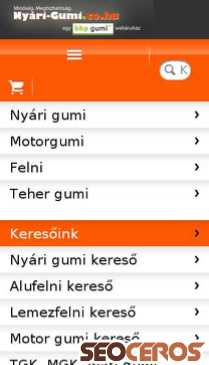 nyari-gumi.co.hu mobil vista previa