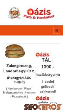 oazisburger.hu mobil Vorschau