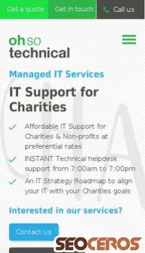ohsoit.co.uk/it-support-for-charities mobil previzualizare