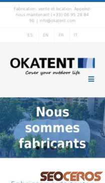 okatent.com/fr mobil förhandsvisning