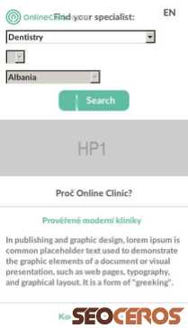 onlineclinic.com.homer.mistylab.com mobil vista previa