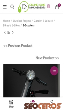onlinehomeimprovements.co.uk/product/outdoor-project/outdoor-garden-leisure/bikes-e-bikes/e-scooters/cruzaa-scoota-in-carbon-black mobil prikaz slike