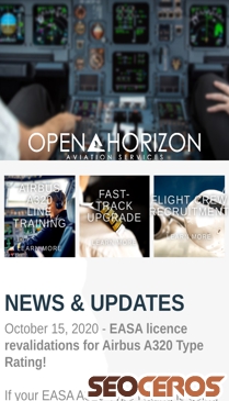 open-horizon-aviation.com mobil Vista previa