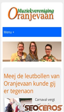 oranjevaan.nl mobil anteprima