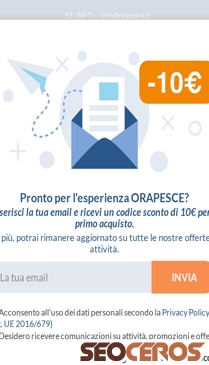 orapesce.it mobil förhandsvisning