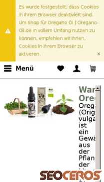 oregano-oil.de mobil náhľad obrázku