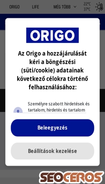 origo.hu mobil előnézeti kép