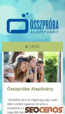 osszproba.hu mobil előnézeti kép