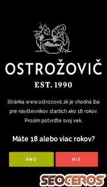 ostrozovic.sk mobil förhandsvisning