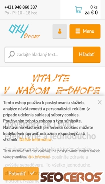 oxysport.sk mobil previzualizare