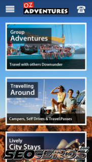 ozadventures.co.uk mobil náhled obrázku