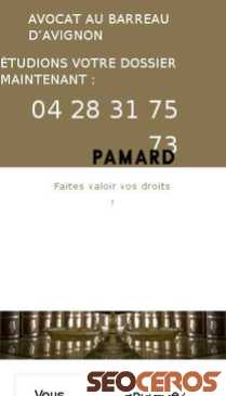 pamard-avocat.fr mobil preview