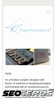 paperaeroplane.co.uk mobil preview