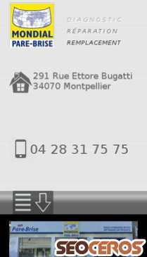 pare-brise-montpellier.fr mobil náhľad obrázku