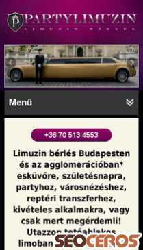 partylimuzin.hu mobil Vorschau