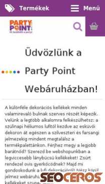 partypoint.hu mobil Vorschau