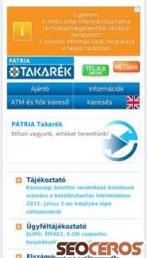 patriatakarek.hu mobil előnézeti kép