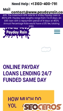 paydayrain.com mobil preview