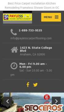 paylesscarpetflooring.com mobil vista previa
