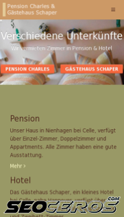 pension-charles.de mobil Vorschau