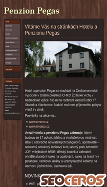penzionpegas.cz mobil previzualizare