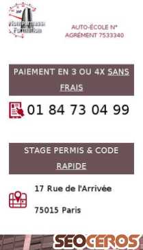permis-accelere-paris-15.fr mobil previzualizare