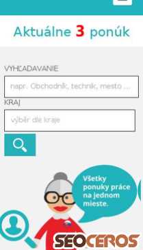 personalistka.sk mobil preview