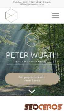 peterwurth.at mobil Vorschau