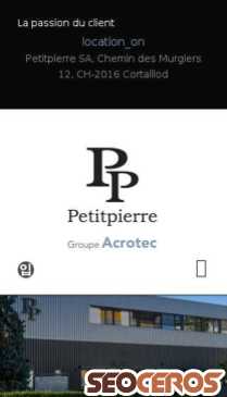petitpierre.ch mobil obraz podglądowy